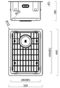 BURNS & FERALL ZOMODO PVD SINGLE BOWL SINK & GRID AVAILABLE IN 4 SIZES : 280 ,400,,450 & 500  RIO BRONZE
