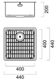 BURNS & FERALL ZOMODO PVD SINGLE BOWL SINK & GRID AVAILABLE IN 4 SIZES : 280 ,400,,450 & 500  RIO BRONZE