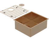 BURNS & FERALL ZOMODO PVD SINGLE BOWL SINK & GRID AVAILABLE IN 4 SIZES : 280 ,400,,450 & 500  RIO BRONZE