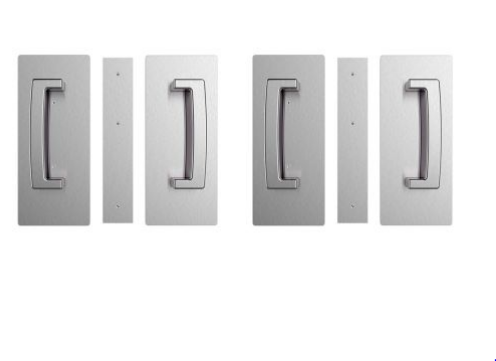 Cavity Slider for Doors Cavilock CL406 ADA BI-Parting Set Passage 46-52mm -Available in 6 Colours :  Bright Chrome ,Satin Chrome, Oil Rubbed Bronze ,Satin Nickel, Matte Black ,Custom Finish
