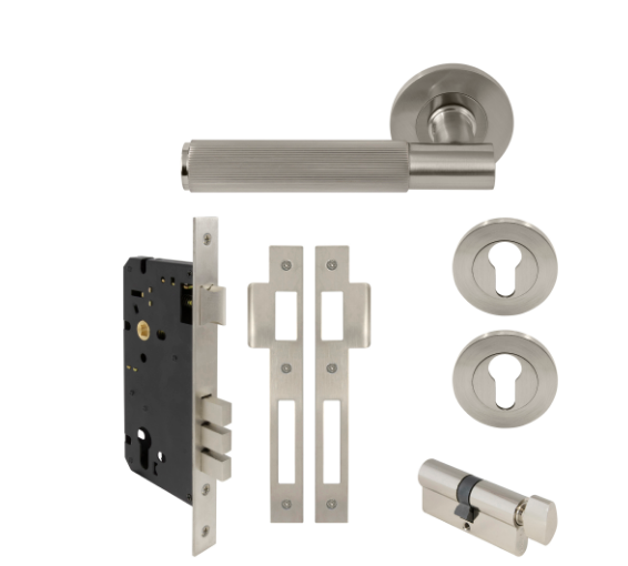 Windsor Premium NZ NIDO Verge Rose Entrance Set - Linear Knurl Priced Per Set Available in 7 Colours