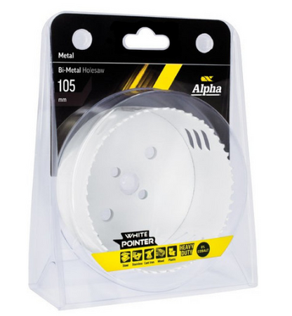 Trucut Heavy Duty Alpha Holesaw - Bi Metal -  92mm ,95mm ,98mm ,100mm ,102mm ,105mm ,108mm,111mm ,114mm & 121mm