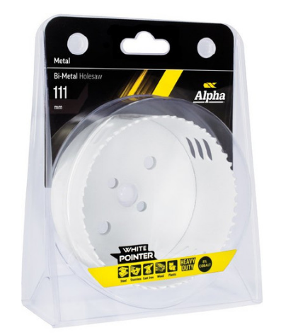 Trucut Heavy Duty Alpha Holesaw - Bi Metal -  92mm ,95mm ,98mm ,100mm ,102mm ,105mm ,108mm,111mm ,114mm & 121mm