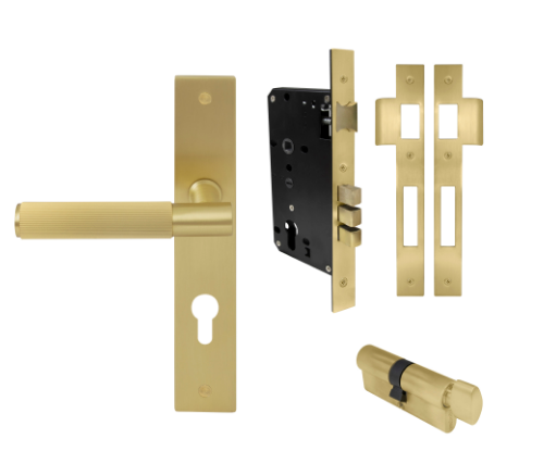 Windsor Premium NZ NIDO Verge Longplate Entrance Set - Linear Knurl Priced Per Set Available in 7 Colours