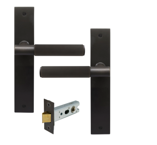 Windsor Premium NZ NIDO Verge Longplate Passage Set - Linear Knurl Priced Per Set Available in 7 Colours