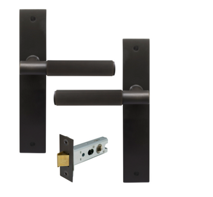 Windsor Premium NZ NIDO Verge Longplate Passage Set - Linear Knurl Priced Per Set Available in 7 Colours