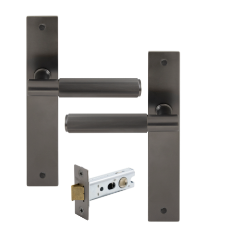 Windsor Premium NZ NIDO Verge Longplate Passage Set - Linear Knurl Priced Per Set Available in 7 Colours
