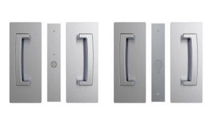 Cavity Slider for Doors Cavilock CL406 ADA BI-Parting Set Passage with Magnet 46-52mm-Available in 6 Colours :  Bright Chrome ,Satin Chrome, Oil Rubbed Bronze ,Satin Nickel, Matte Black ,Custom Finish