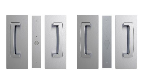 Cavity Slider for Doors Cavilock CL406 ADA BI-Parting Set Passage with Magnet 46-52mm-Available in 6 Colours :  Bright Chrome ,Satin Chrome, Oil Rubbed Bronze ,Satin Nickel, Matte Black ,Custom Finish