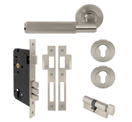 Windsor Premium NZ NIDO Lumina Rose Entrance Set - Diamond Knurl Priced Per Set Available in 7 Colours