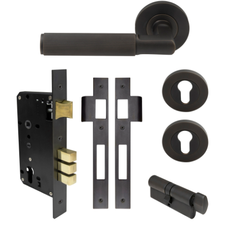 Windsor Premium NZ NIDO Lumina Rose Entrance Set - Diamond Knurl Priced Per Set Available in 7 Colours