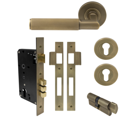 Windsor Premium NZ NIDO Lumina Rose Entrance Set - Diamond Knurl Priced Per Set Available in 7 Colours