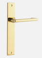 Iver Baltimore Return Door Lever 10348 Rectangular Polished Brass - Passage ,Privacy & Entrance
