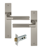 Windsor Premium NZ NIDO Lumina Longplate Passage Set - Linear Knurl Priced Per Set Available in 7 Colours
