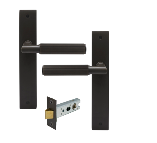 Windsor Premium NZ NIDO Lumina Longplate Passage Set - Linear Knurl Priced Per Set Available in 7 Colours