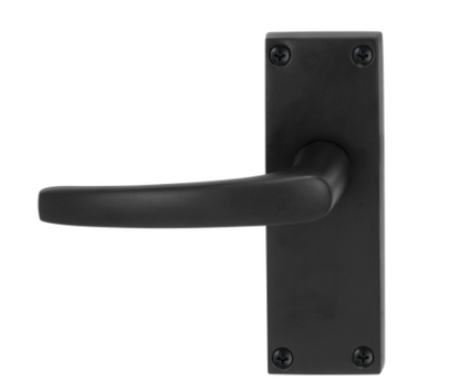 Windsor Premium NZ Contract  Longplate Lever Set 9015 Price Per Pair - Matt Black ,Brushed Nickel