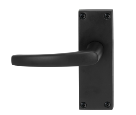 Windsor Premium NZ Contract  Longplate Lever Set 9015 Price Per Pair - Matt Black ,Brushed Nickel