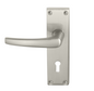 Windsor Premium NZ Contract Longplate Lever Set Standard Keyhole Price Per Pair - Matt Black ,Brushed Nickel