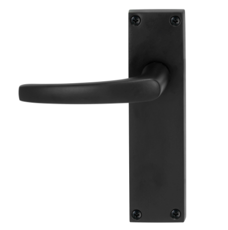 Windsor Premium NZ Contract - Longplate Lever Set 9014 Price Per Pair - Matt Black ,Brushed Nickel
