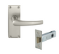 Windsor Premium NZ Contract - Longplate Passage Set Price Per Set - Matt Black ,Brushed Nickel