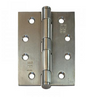 Lohala Hinge Stainless Steel 304 ,100mm x 75mm x 2.5mm Satin & 100mm x 75mm x 2.5mm 1/4" Radius Loose Button Pin Satin & Black Electrocoat