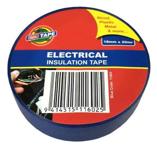 SOUDAL GATOR ELECTRICAL INSULATION TAPE MULTIPLE SIZES AND COLOURS PRICED PER ROLL MINIMUM ORDER QUANTITY 12,100,250 ROLLS