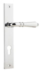 Iver Sarlat  Door Lever Rectangular Latch Pair, Passage Kit, Privacy Kit , Entrance Kit with High Security Lock -Polished Chrome