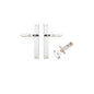 Iver Sarlat  Door Lever Rectangular Latch Pair, Passage Kit, Privacy Kit , Entrance Kit with High Security Lock -Polished Chrome