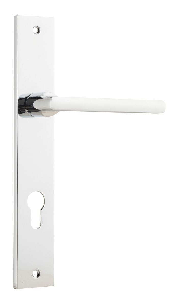 Iver Baltimore Door Knob Rectangular Latch Pair, Passage Kit, Privacy Kit , Entrance Kit with High Security Lock -Polished Chrome