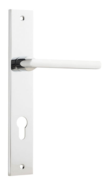 Iver Baltimore Door Knob Rectangular Latch Pair, Passage Kit, Privacy Kit , Entrance Kit with High Security Lock -Polished Chrome