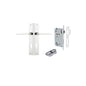 Iver Baltimore Door Knob Rectangular Latch Pair, Passage Kit, Privacy Kit , Entrance Kit with High Security Lock -Polished Chrome