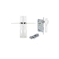 Iver Baltimore Door Knob Rectangular Latch Pair, Passage Kit, Privacy Kit , Entrance Kit with High Security Lock -Polished Chrome