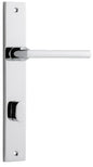 Iver Baltimore Door Knob Rectangular Latch Pair, Passage Kit, Privacy Kit , Entrance Kit with High Security Lock -Polished Chrome