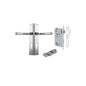 Iver Verona Door Lever Rectangular Latch Pair, Passage Kit, Privacy Kit , Entrance Kit with High Security Lock -Polished Chrome