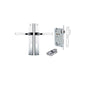 Iver Annecy Door Lever Rectangular Latch Pair, Passage Kit, Privacy Kit , Entrance Kit with High Security Lock - Polished Chrome