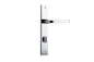 Iver Annecy Door Lever Rectangular Latch Pair, Passage Kit, Privacy Kit , Entrance Kit with High Security Lock - Polished Chrome
