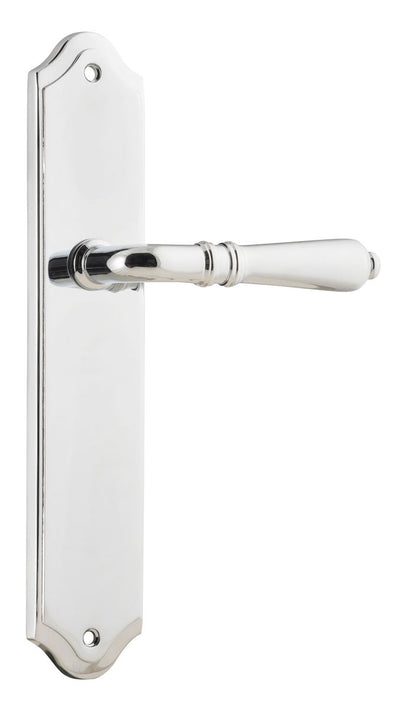 Iver Sarlat  Door Lever Oval Latch Pair, Passage Kit, Privacy Kit , Entrance Kit with High Security Lock - Polished Chrome