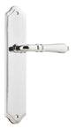 Iver Sarlat  Door Lever Oval Latch Pair, Passage Kit, Privacy Kit , Entrance Kit with High Security Lock - Polished Chrome