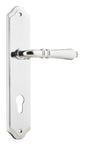 Iver Sarlat  Door Lever Oval Latch Pair, Passage Kit, Privacy Kit , Entrance Kit with High Security Lock - Polished Chrome