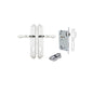 Iver Sarlat  Door Lever Oval Latch Pair, Passage Kit, Privacy Kit , Entrance Kit with High Security Lock - Polished Chrome