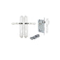 Iver Sarlat  Door Lever Oval Latch Pair, Passage Kit, Privacy Kit , Entrance Kit with High Security Lock - Polished Chrome