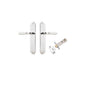 Iver Sarlat  Door Lever Oval Latch Pair, Passage Kit, Privacy Kit , Entrance Kit with High Security Lock - Polished Chrome