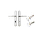 Iver Sarlat  Door Lever Oval Latch Pair, Passage Kit, Privacy Kit , Entrance Kit with High Security Lock - Polished Chrome