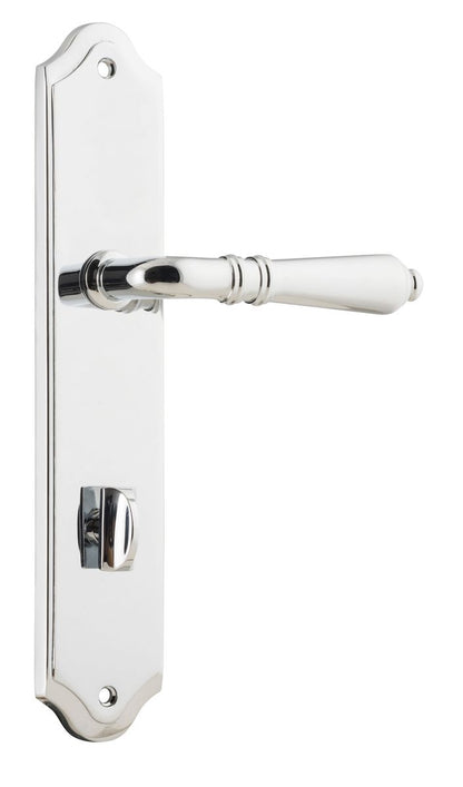 Iver Sarlat  Door Lever Oval Latch Pair, Passage Kit, Privacy Kit , Entrance Kit with High Security Lock - Polished Chrome