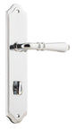 Iver Sarlat  Door Lever Oval Latch Pair, Passage Kit, Privacy Kit , Entrance Kit with High Security Lock - Polished Chrome