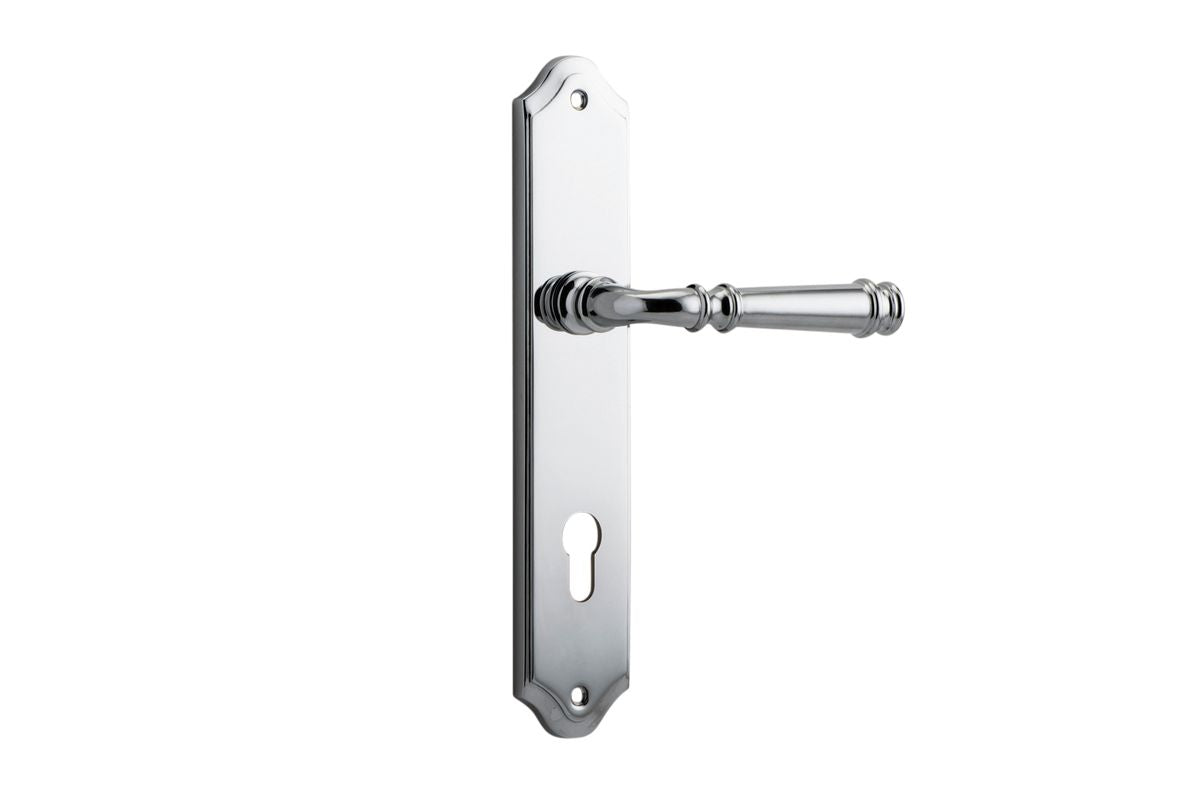 Iver Verona Door Lever Shouldered Latch Pair, Passage Kit, Privacy Kit , Entrance Kit with High Security Lock -Polished Chrome