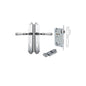 Iver Verona Door Lever Shouldered Latch Pair, Passage Kit, Privacy Kit , Entrance Kit with High Security Lock -Polished Chrome