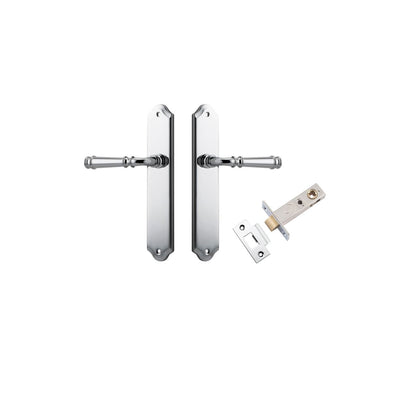 Iver Verona Door Lever Shouldered Latch Pair, Passage Kit, Privacy Kit , Entrance Kit with High Security Lock -Polished Chrome