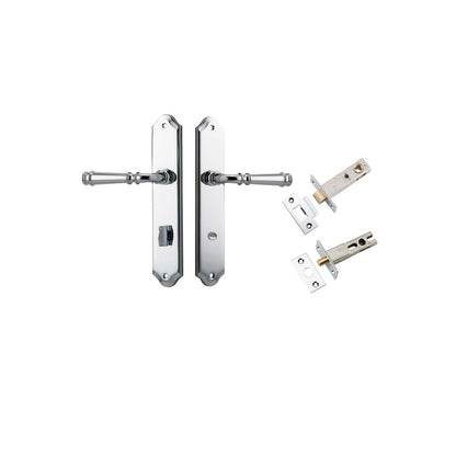 Iver Verona Door Lever Shouldered Latch Pair, Passage Kit, Privacy Kit , Entrance Kit with High Security Lock -Polished Chrome