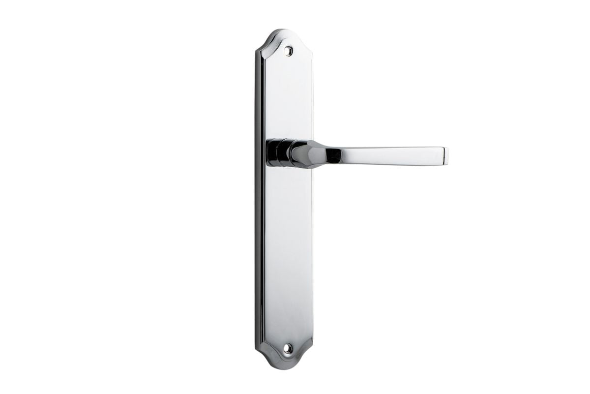 Iver Annecy Door Lever Shouldered Latch Pair, Passage Kit, Privacy Kit , Entrance Kit with High Security Lock -Polished Chrome